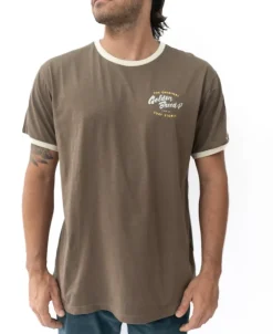 Golden Breed Tees-Break Ringer Tee | Wash Brown