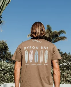 Golden Breed Tees-Byron Boards Tee | Wash Brown