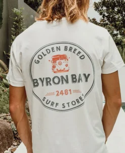 Golden Breed Tees-Byron Kombi Tee | Off White