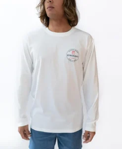 Golden Breed Long Sleeve Tees-Byron LS Kombi Tee | Off White
