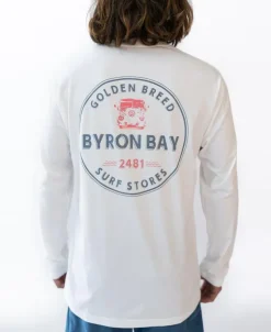 Golden Breed Long Sleeve Tees-Byron LS Kombi Tee | Off White