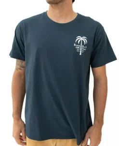 Golden Breed Tees-Byron Palm Loco Tee | Navy
