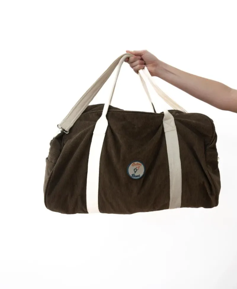 Golden Breed Bags-Cord Roll Bag | Wash Brown