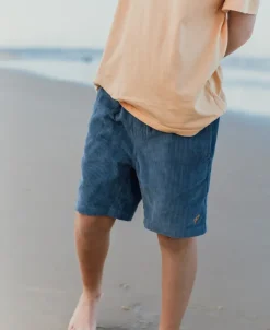 Kids Golden Breed Kids-Crackers Boys Walkshort | Dusty Blue