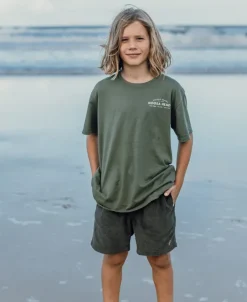 Kids Golden Breed Kids-Crackers Boys Walkshort | Wash Black