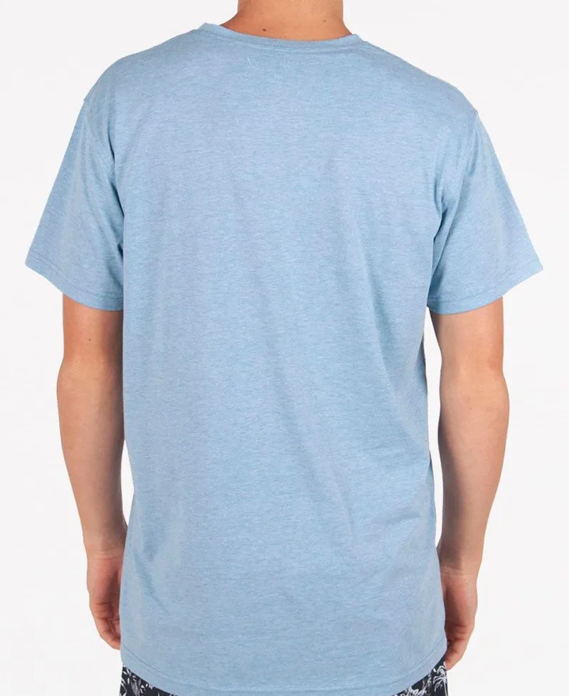 Golden Breed Tees-Deluxe Retro Surf Tee | Sea Blue Marle