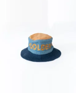 Golden Breed Bucket Hats-Ferry Terry Bucket Hat | Azure Blue