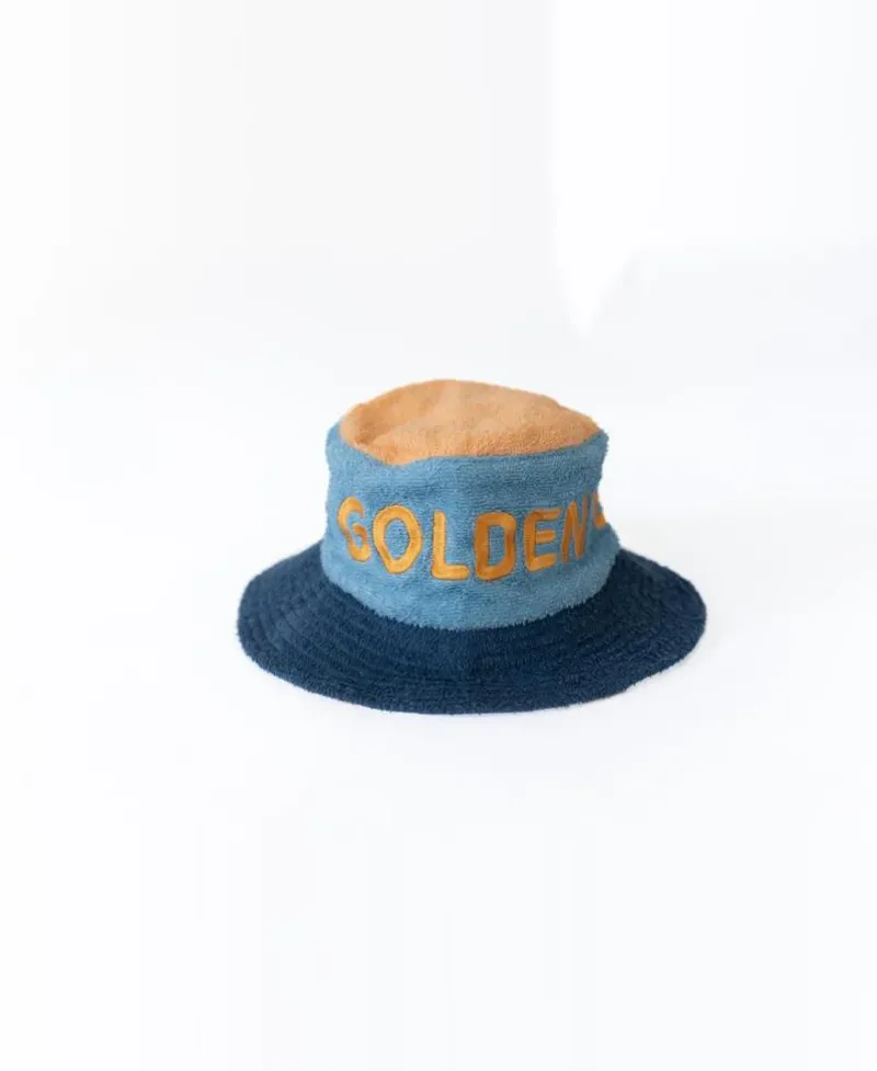 Golden Breed Bucket Hats-Ferry Terry Bucket Hat | Azure Blue