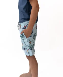 Kids Golden Breed Kids-Flamingos Elastic Boys Boardie |