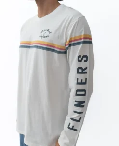 Golden Breed Tees-Flinders Cali LS Tee | Off White