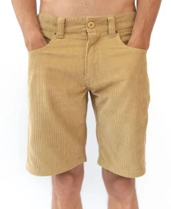 Golden Breed Floyd Walkshorts|Shorts-Floyd Cord Walkshort | Dark Camel