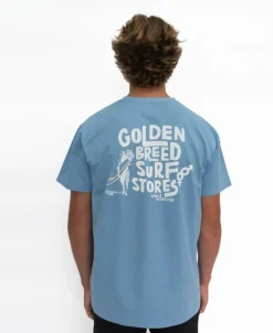 Golden Breed Tees-Friday Tee | Azure Blue