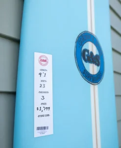 Golden Breed Gordon & Smith Surfboards-G&S 9'1 Hotdogger Matte Finish |