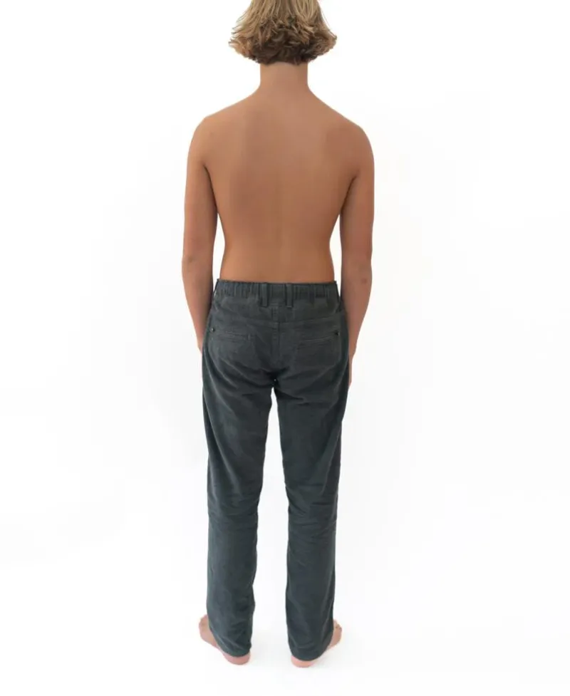 Golden Breed Pants-George Cord Pant | Wash Black