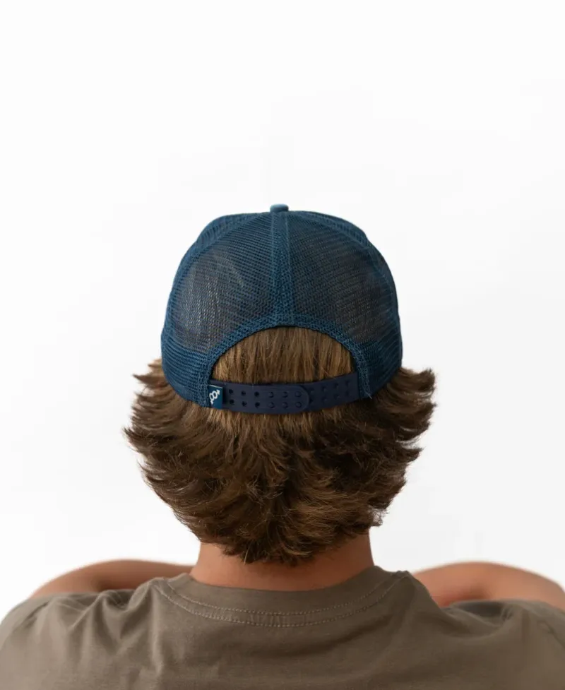 Golden Breed Hats & Caps|Hats & Caps-GoJo Trucker Cap | Dark Denim