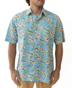 Golden Breed Hawaiian Shirts|Shirts-Howe Shirt | Azure Blue