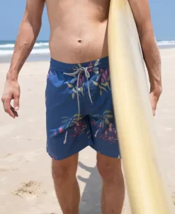 Golden Breed Boardies-Hula Elastic Waist Boardie | Denim