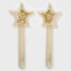 Golden Breed Sunny Life-Kids Inflatable Star Wand Princess Swan | Gold Set of 2