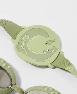 Golden Breed Sunny Life-Kids Swim Goggles Cookie the Croc | Khaki