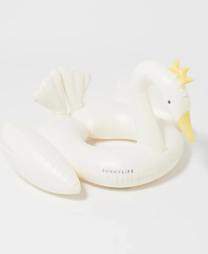 Golden Breed Sunny Life-Kids Tube Pool Ring Princess Swan | Multi