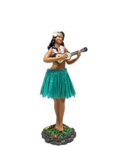 Golden Breed Hula Dolls-Leilani 7" Ukulele Grn Skt