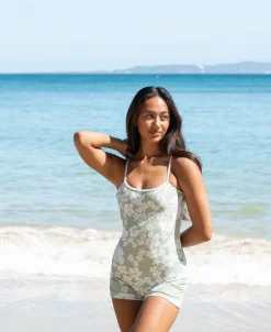 Women Golden Breed Swim-Lola Barkly | Moss / Off White