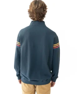 Golden Breed Hoodies & Sweats-Long Island Fleecy Top | Dark Blue