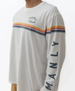 Golden Breed Tees-Manly Cali Long Sleeve Tee | Off White