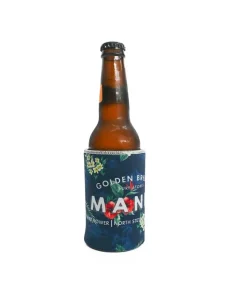 Golden Breed Stubby Holders-Manly Stubby Aloha | Dark Navy