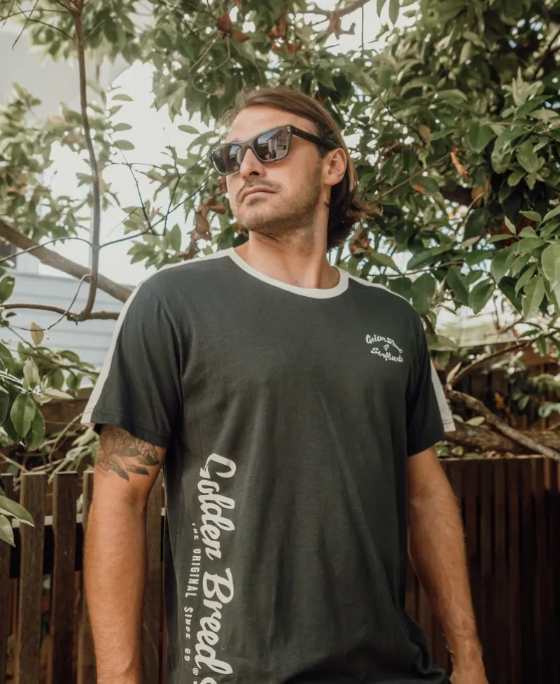 Golden Breed Tees-Mitch Tee | Wash Black