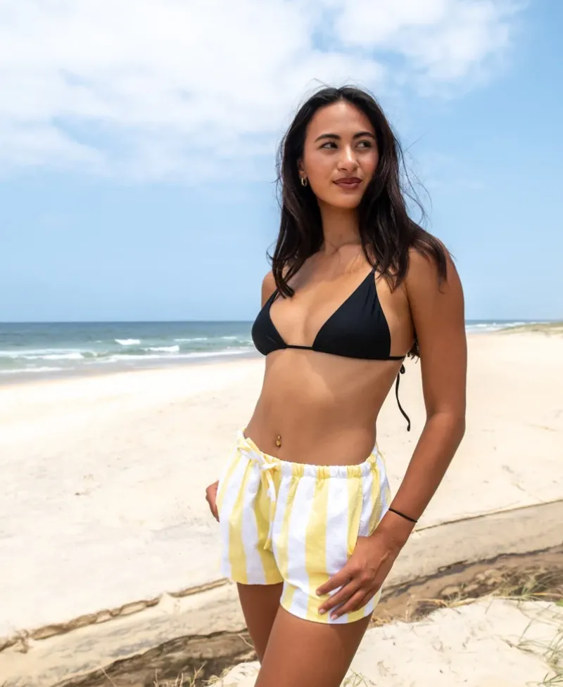 Women Golden Breed Shorts-Molly Short | Sunshine/White