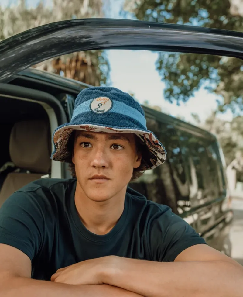 Golden Breed Bucket Hats-Nathan Terry Bucket Hat | Azure Blue