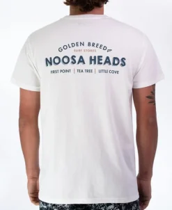 Golden Breed Tees-Noosa Old School Tee | Off White