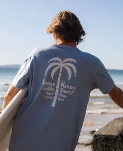 Golden Breed Tees-Noosa Palm Loco | Sea Blue Marle