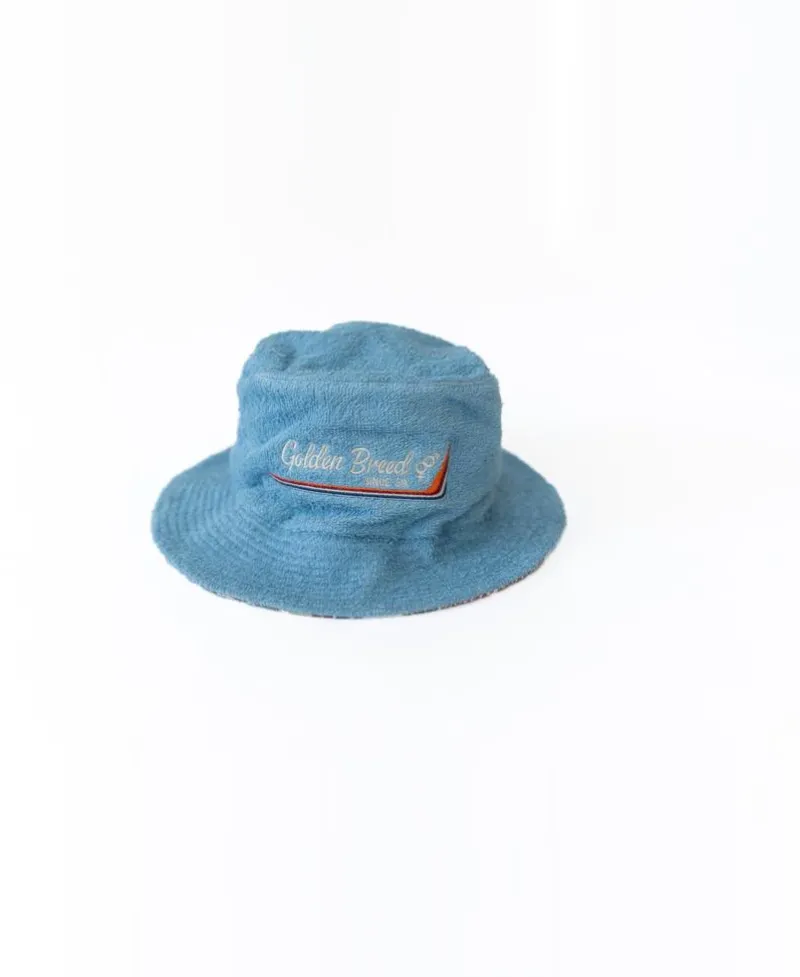 Golden Breed Bucket Hats-Norris Terry Bucket Hat | Azure Blue