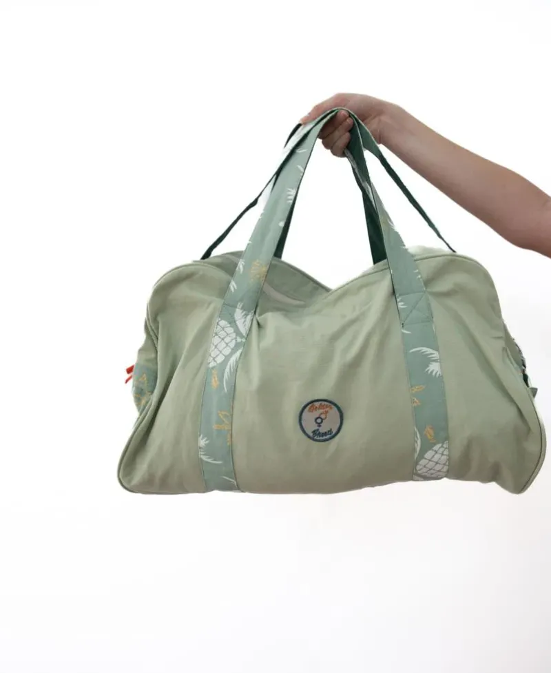 Golden Breed Bags-Pine Palm Canvas Roll Bag |