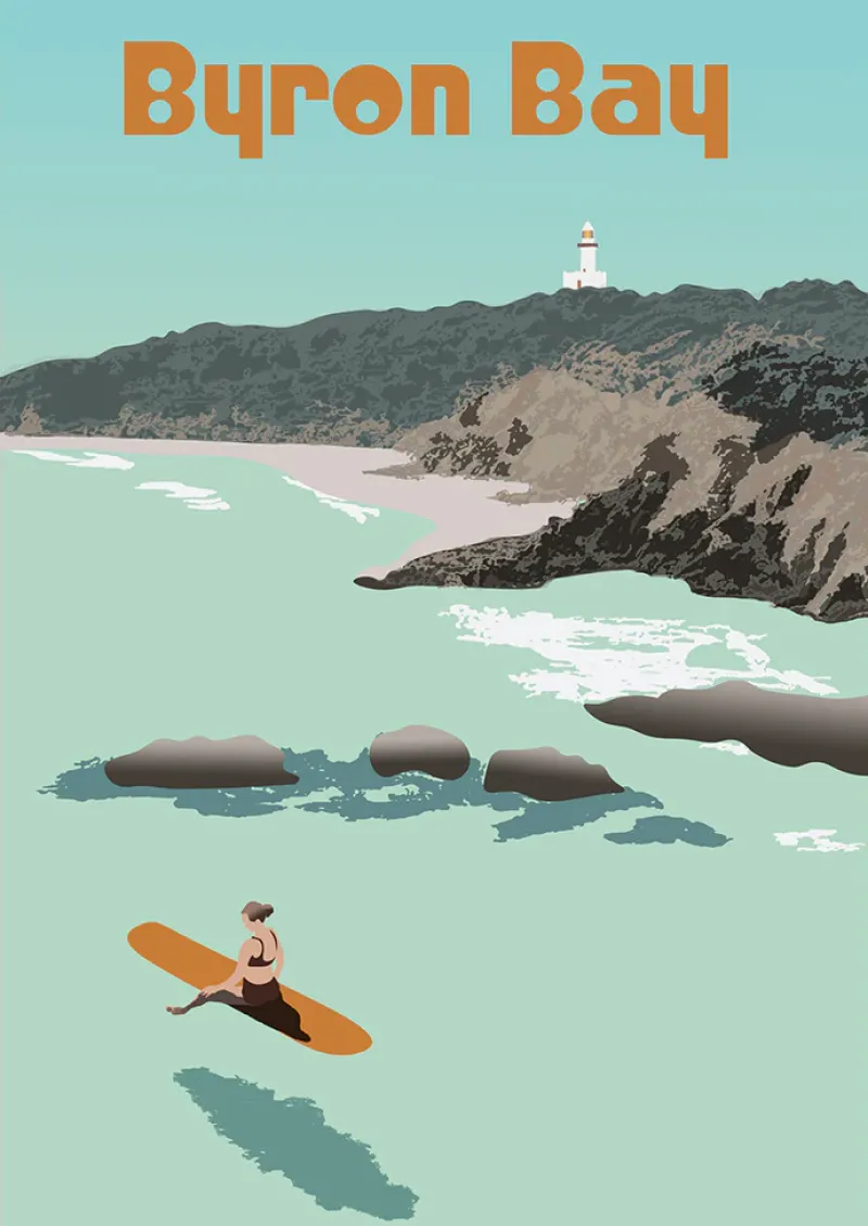 Golden Breed Location Postcards-Postcard Byron Light House