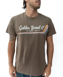 Golden Breed Tees-Retro Classic Tee | Wash Brown