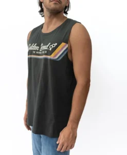 Golden Breed Muscle Tank-Retro Muscle Tank | Wash Black