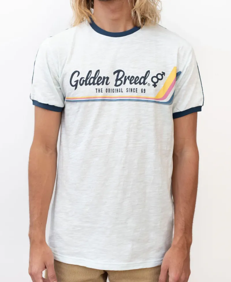 Golden Breed Tees-Retro Ringer Tee |