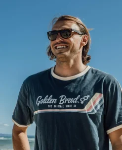 Golden Breed Tees-Retro Ringer Tee |