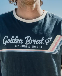 Golden Breed Tees-Retro Ringer Tee |