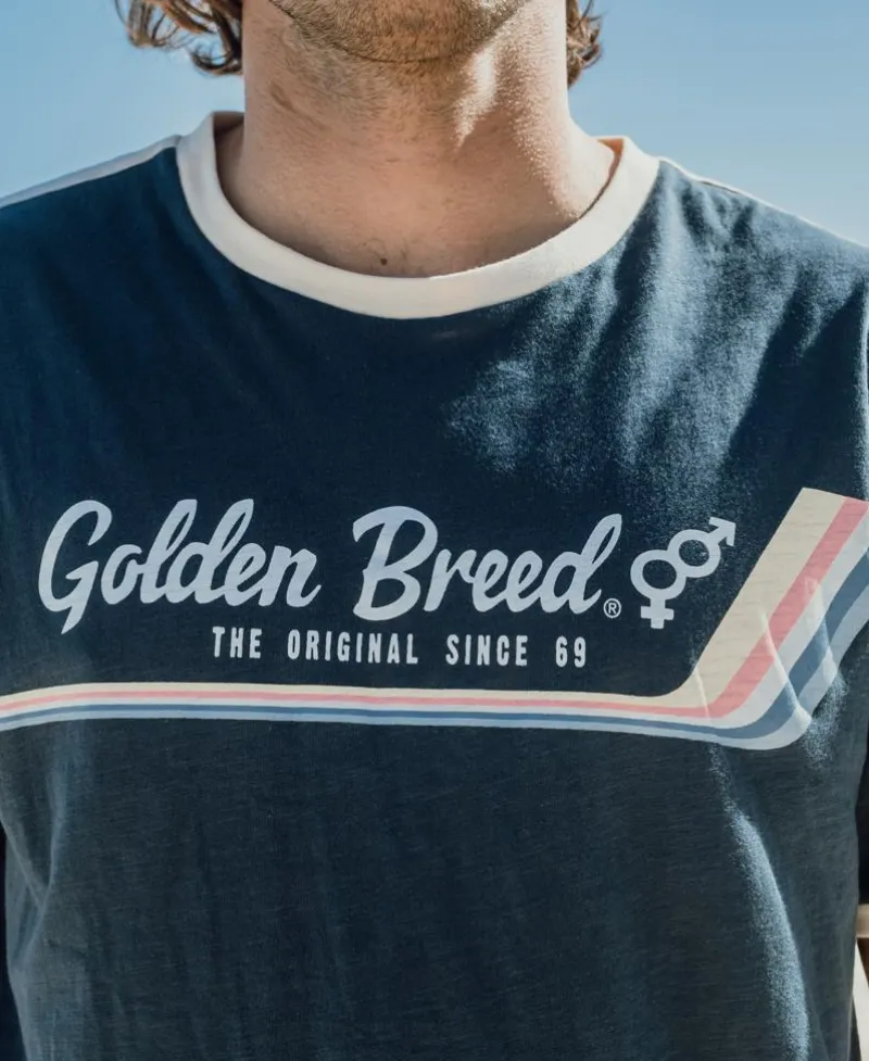 Golden Breed Tees-Retro Ringer Tee |