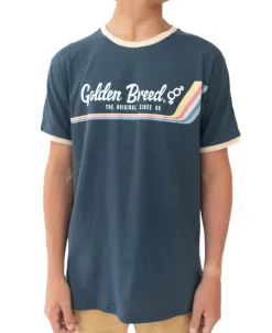 Golden Breed Tees-Retro Ringer Tee |