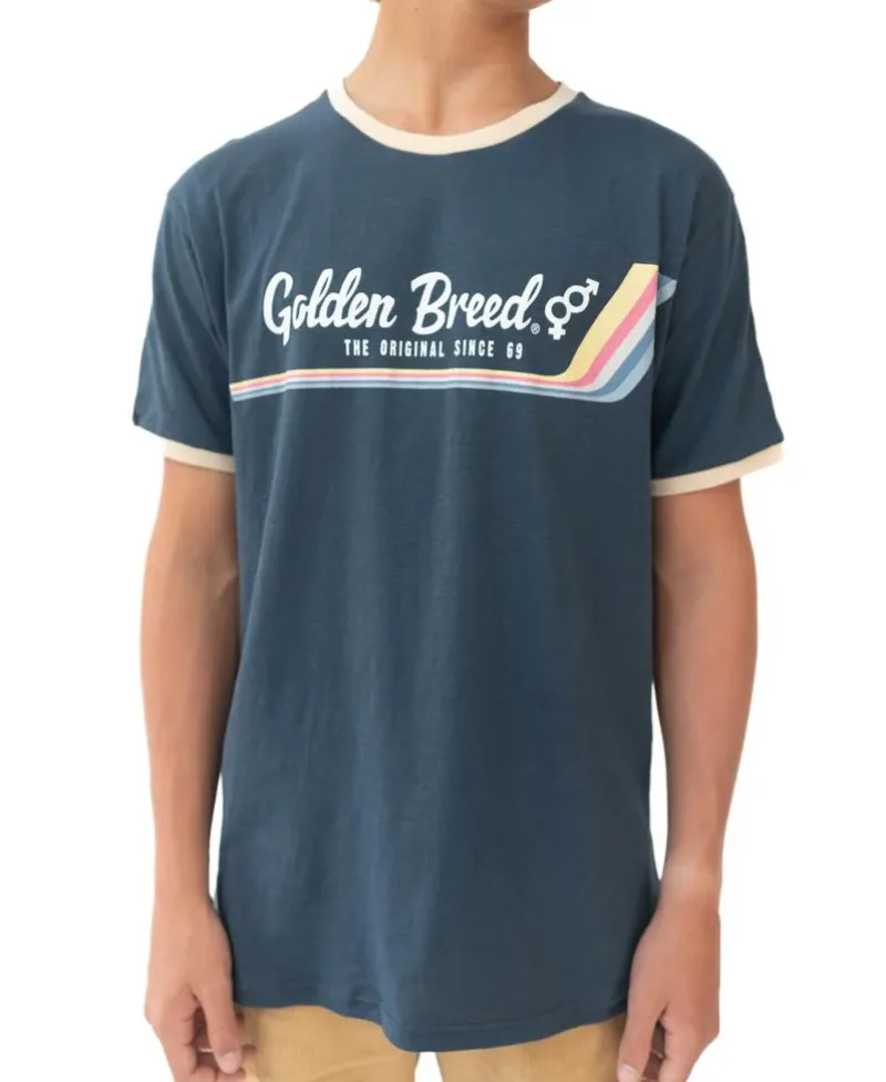 Golden Breed Tees-Retro Ringer Tee |