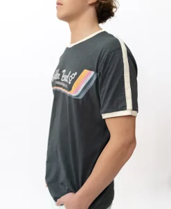 Golden Breed Tees-Retro Ringer Tee Shirt | Wash Black – Australia