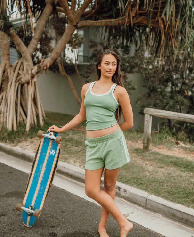 Women Golden Breed Shorts-Retro Tilly Short | Moss
