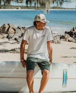 Golden Breed Hats & Caps|Hats & Caps-Retro Trucker Cap | Off White