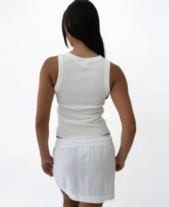 Women Golden Breed Tanks-Rosa Hibiscus Tank | Azure
