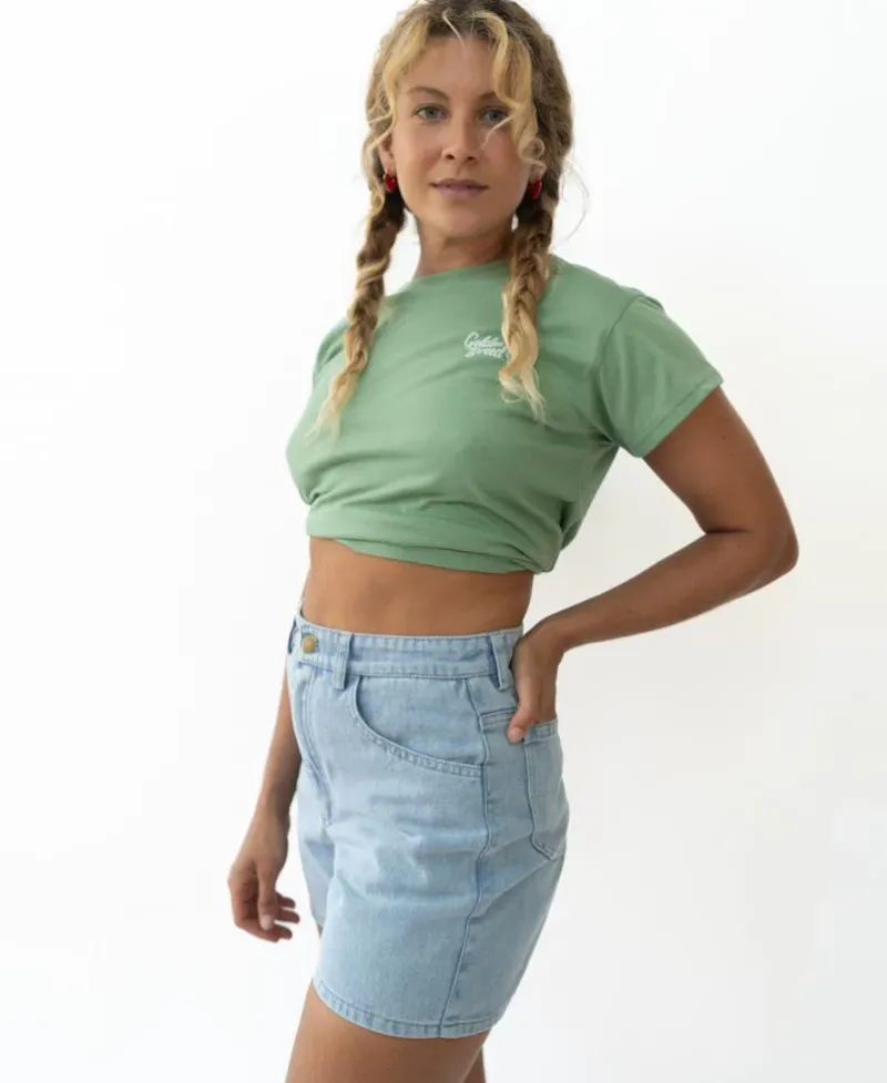 Women Golden Breed Shorts-Rudi Short | Blue Denim